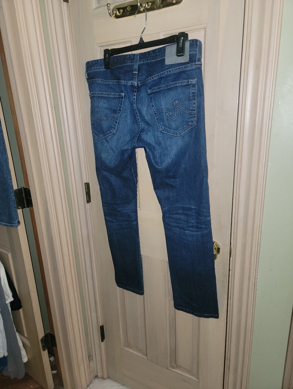 AG Adriano Goldschmied Slim Jeans Men 31 Blue Medium Wash The MatchBox Slim - Picture 4 of 8
